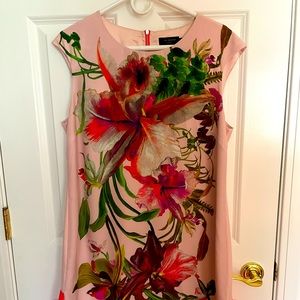 Ted Baker London Floral Print Cocktail Dress